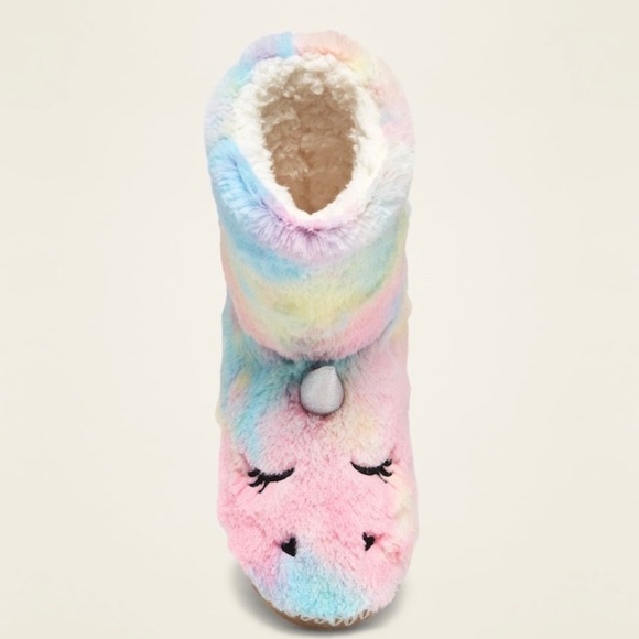 Girls Unicorn Slippers - Picture 2 of 7